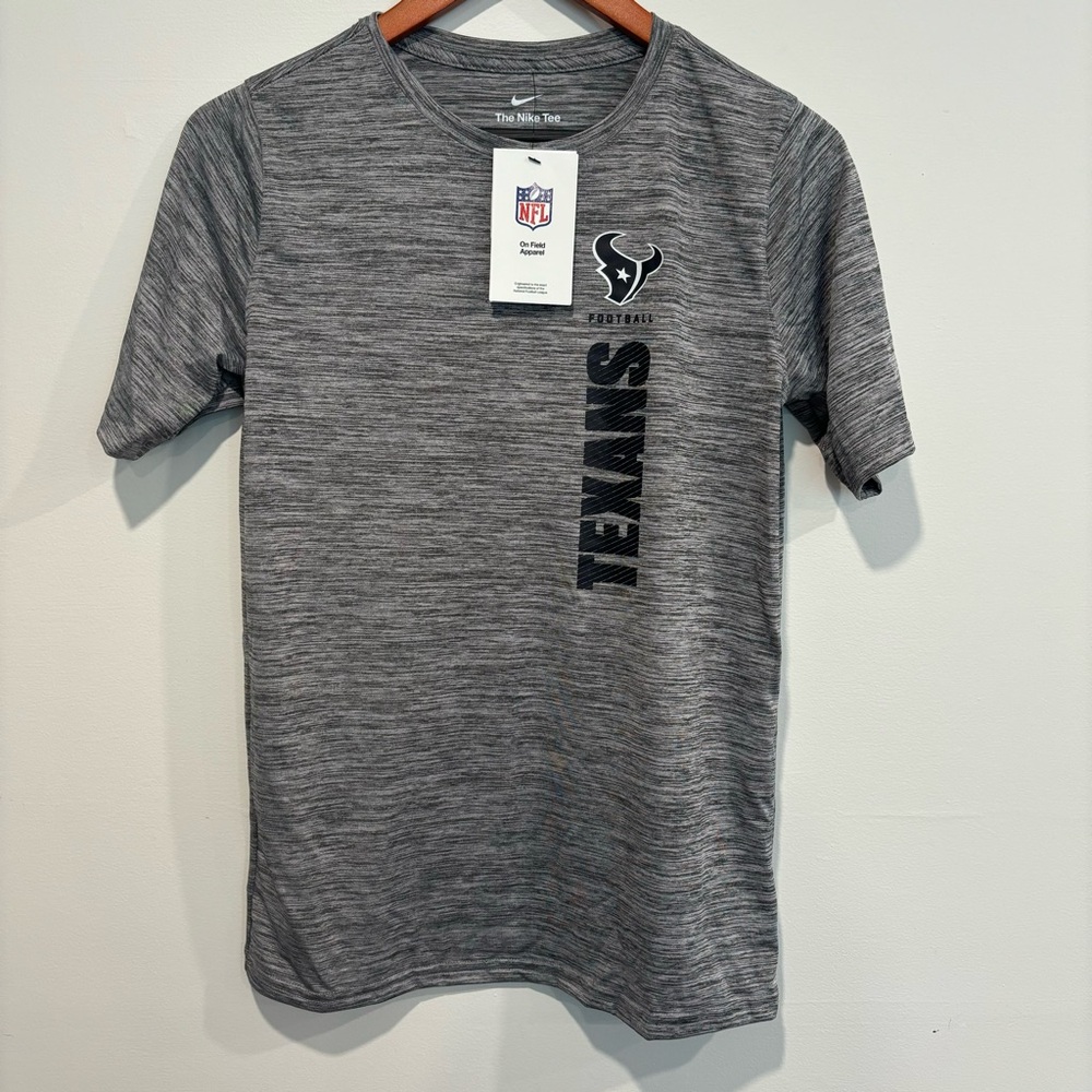 Nike Dri-fit Gray Texans Short Sleeve Tee